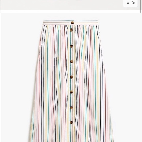 J Crew Multi Colored Striped Skirt - Picture 3 of 3